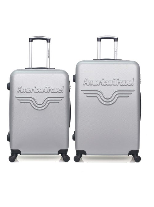 AMERICAN TRAVEL - Lot de 2 - Valise grand format et valise weekend CHELSEA - Kiabi