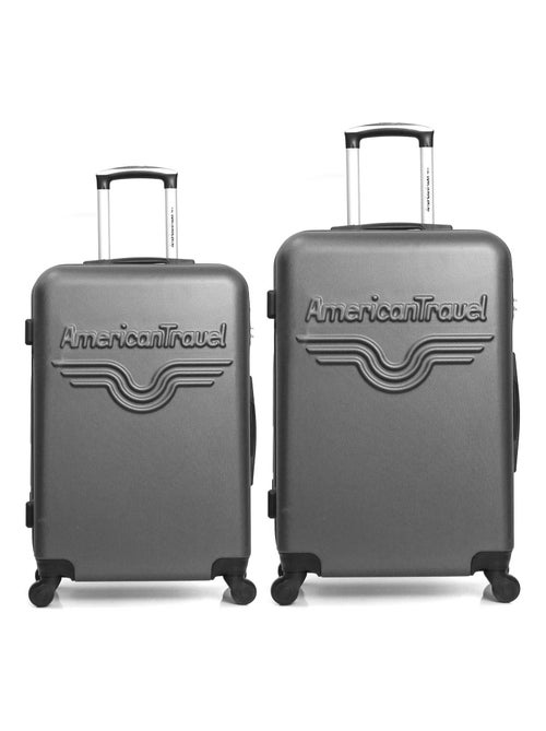 AMERICAN TRAVEL - Lot de 2 - Valise grand format et valise weekend CHELSEA - Kiabi
