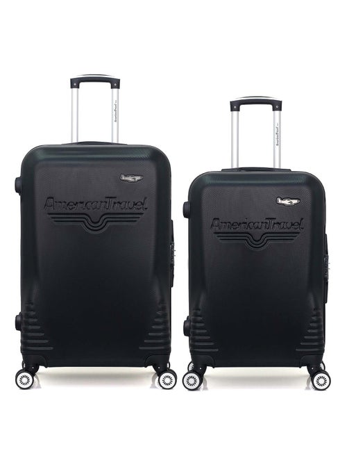 AMERICAN TRAVEL - Lot de 2 - Valise grand format et valise weekend DC - Kiabi
