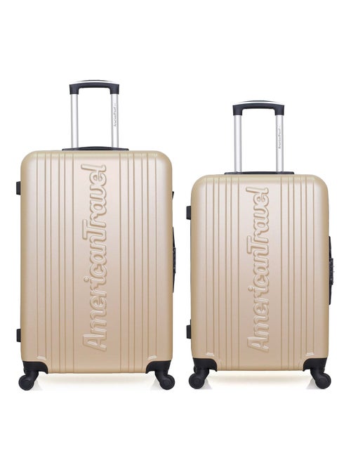 AMERICAN TRAVEL - Lot de 2 - Valise grand format et valise weekend SPRINGFIELD - Kiabi