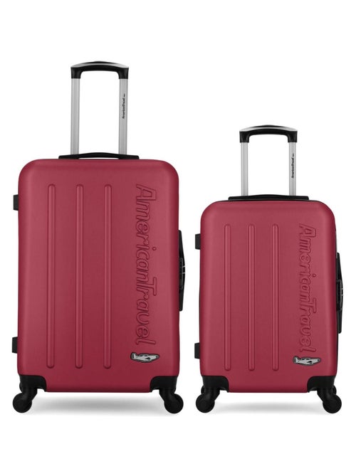 AMERICAN TRAVEL  -  LOT DE 2  -  VALISE WEEKEND ET VALISE CABINE BRONX - Kiabi