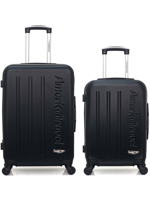 AMERICAN TRAVEL  -  LOT DE 2  -  VALISE WEEKEND ET VALISE CABINE BRONX - Kiabi