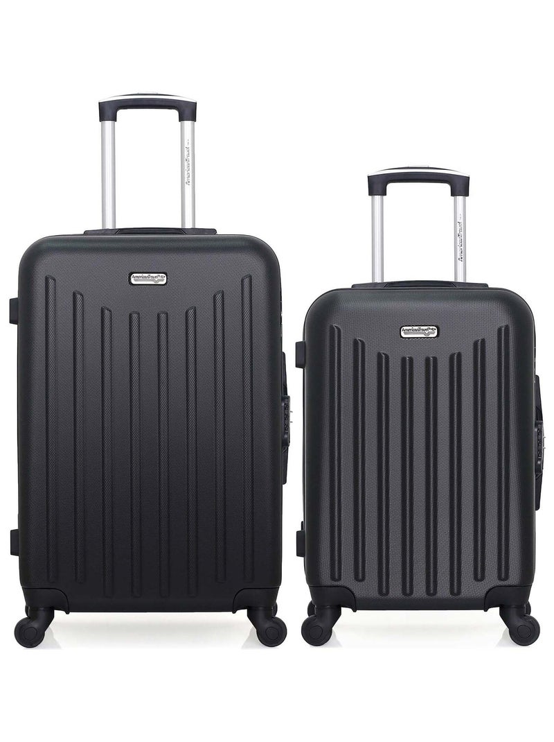 AMERICAN TRAVEL - Lot de 2 - Valise weekend et valise cabine BROOKLYN Noir - Kiabi