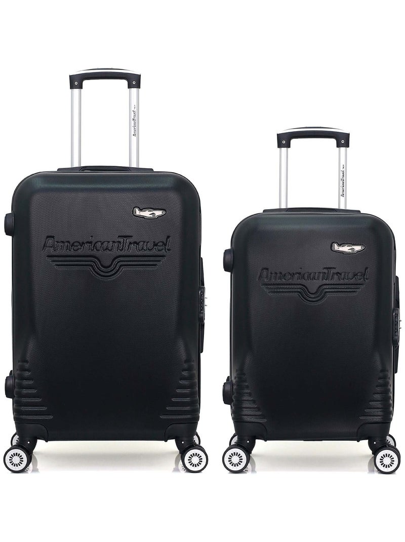 AMERICAN TRAVEL - Lot de 2 - Valise weekend et valise cabine DC Noir - Kiabi