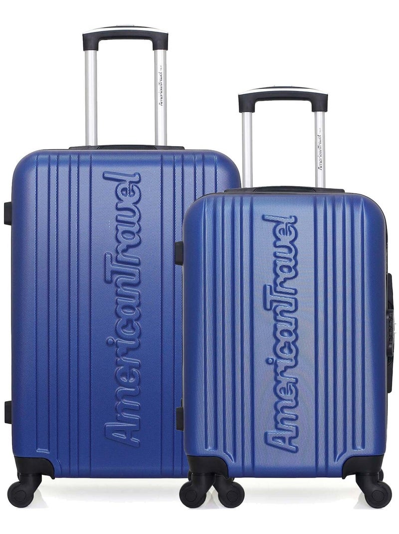 AMERICAN TRAVEL - Lot de 2 - Valise weekend et valise cabine SPRINGFIELD Bleu marine - Kiabi