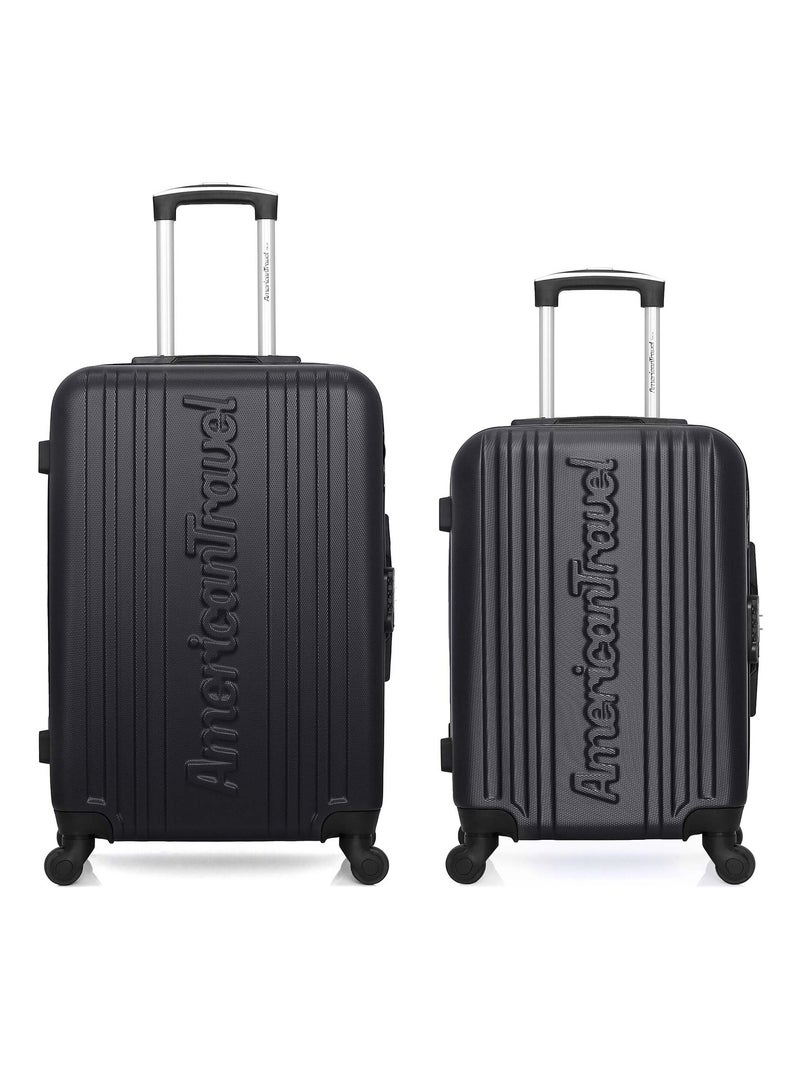 AMERICAN TRAVEL - Lot de 2 - Valise weekend et valise cabine SPRINGFIELD Noir - Kiabi