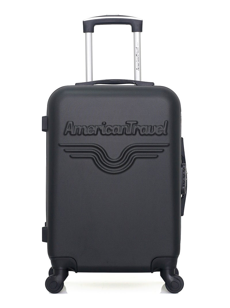 AMERICAN TRAVEL - LOT DE 2 - Valises cabine et vanity CHELSEA Noir - Kiabi