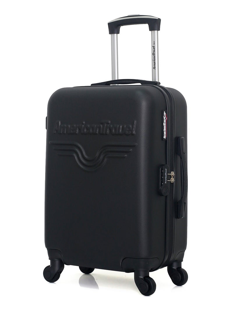 AMERICAN TRAVEL - LOT DE 2 - Valises cabine et vanity CHELSEA Noir - Kiabi
