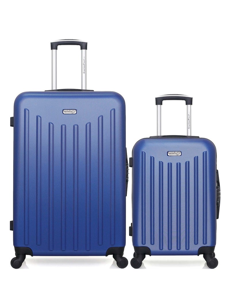 AMERICAN TRAVEL - LOT DE 2 - Valises grand format et cabine BROOKLYN Bleu marine - Kiabi
