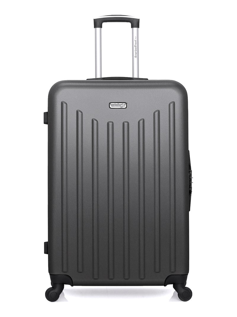 AMERICAN TRAVEL - LOT DE 2 - Valises grand format et cabine BROOKLYN Gris foncé - Kiabi
