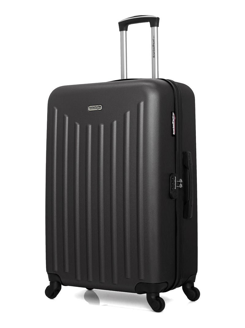 AMERICAN TRAVEL - LOT DE 2 - Valises grand format et cabine BROOKLYN Gris foncé - Kiabi