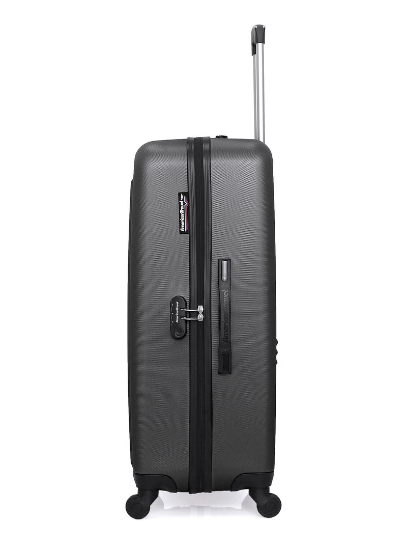 AMERICAN TRAVEL - LOT DE 2 - Valises grand format et cabine BROOKLYN Gris foncé - Kiabi