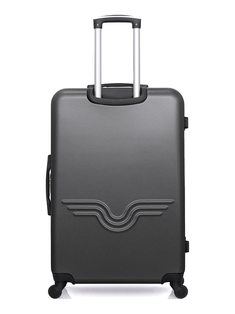 AMERICAN TRAVEL - LOT DE 2 - Valises grand format et cabine BROOKLYN Gris foncé - Kiabi