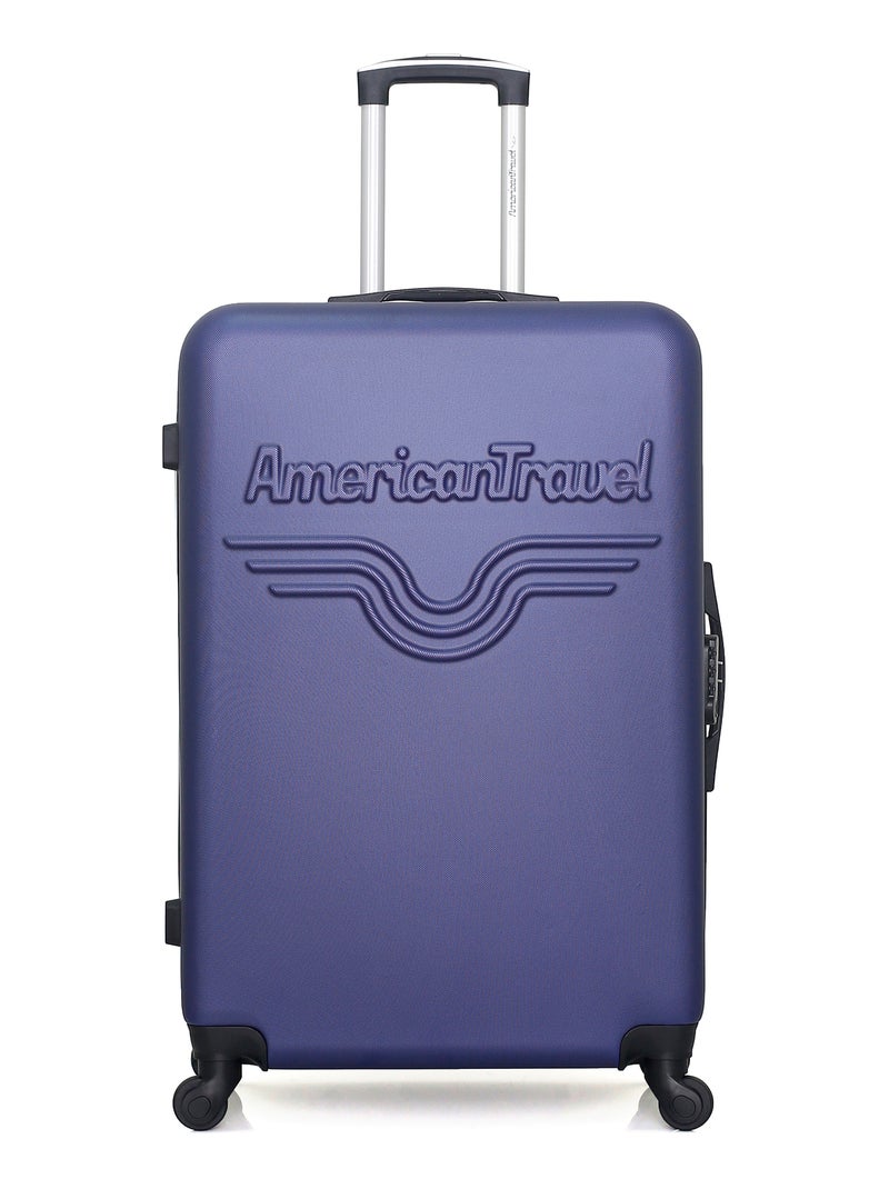 AMERICAN TRAVEL - LOT DE 2 - Valises grand format et vanity CHELSEA Bleu Bleu marine - Kiabi