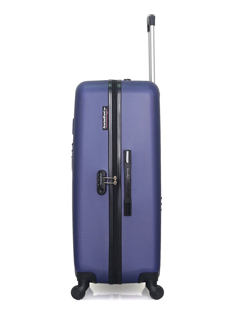 AMERICAN TRAVEL - LOT DE 2 - Valises grand format et vanity CHELSEA Bleu Bleu marine - Kiabi