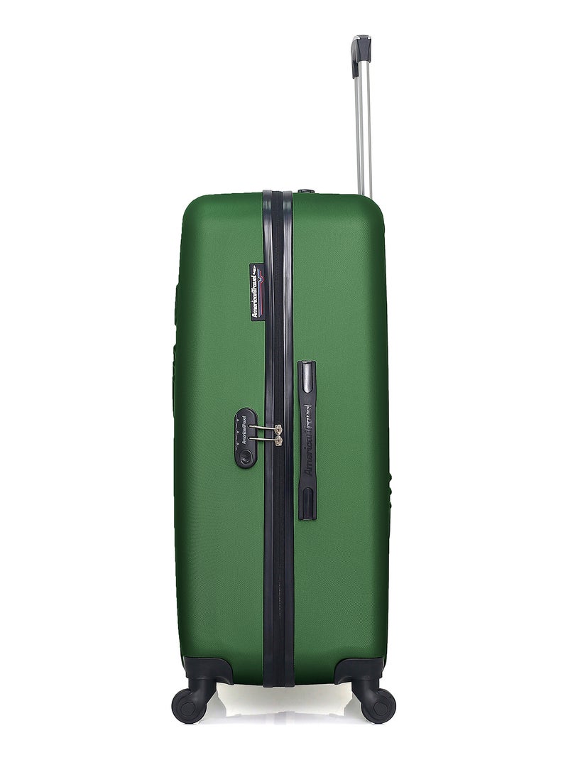 AMERICAN TRAVEL - LOT DE 2 - Valises grand format et vanity CHELSEA Vert foncé - Kiabi