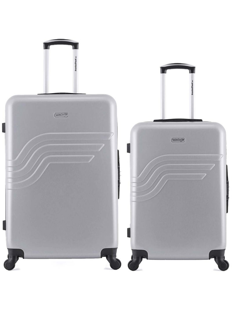 AMERICAN TRAVEL - LOT DE 2 - Valises grand format et weekend DETROIT Gris - Kiabi