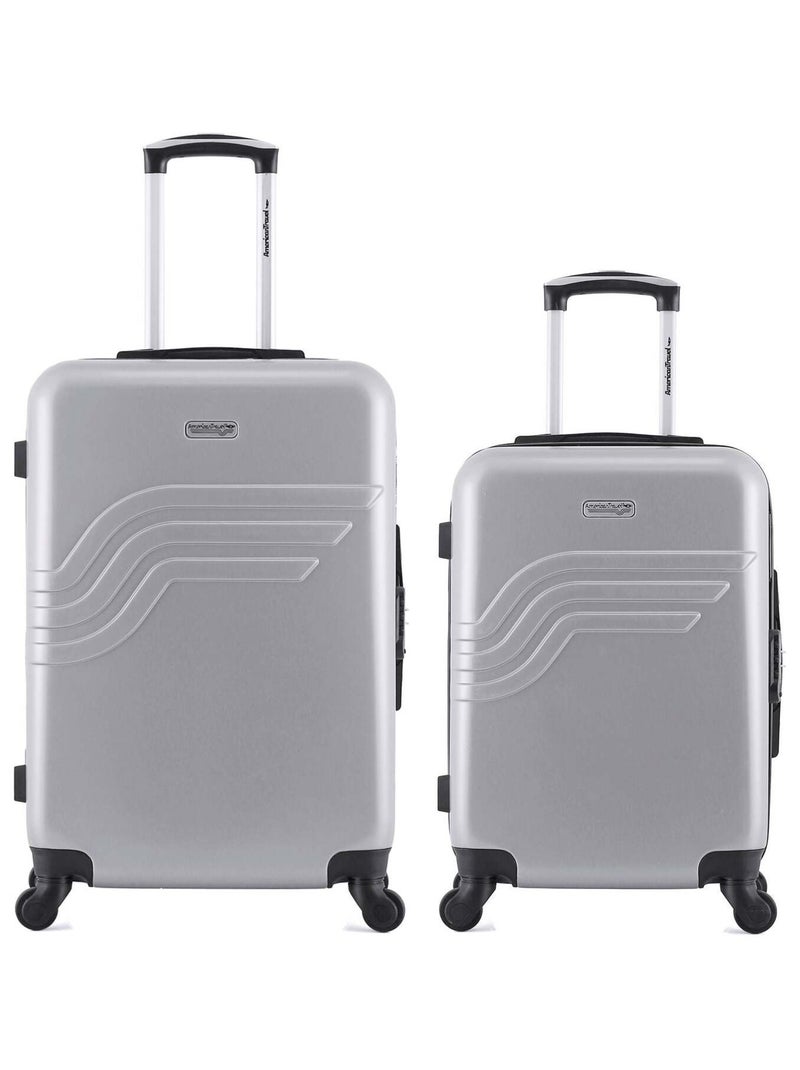 AMERICAN TRAVEL - LOT DE 2 - Valises weekend et cabine DETROIT Gris - Kiabi