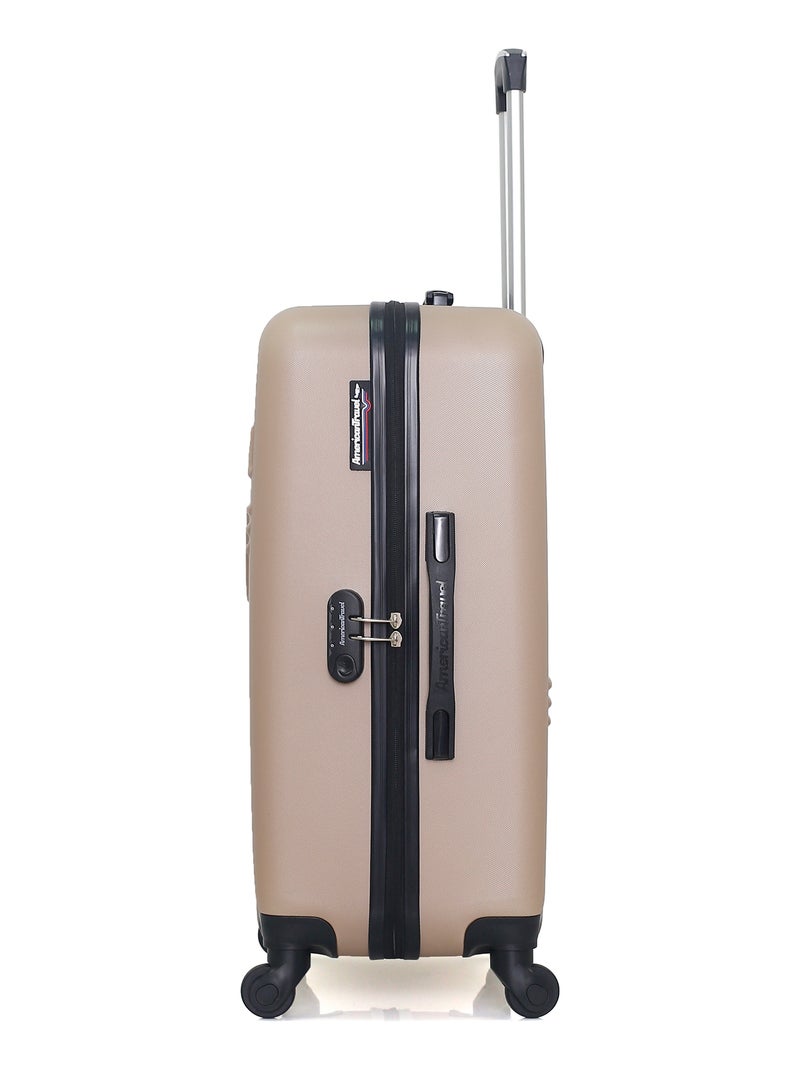 AMERICAN TRAVEL - LOT DE 2 - Valises weekend et vanity CHELSEA Beige - Kiabi