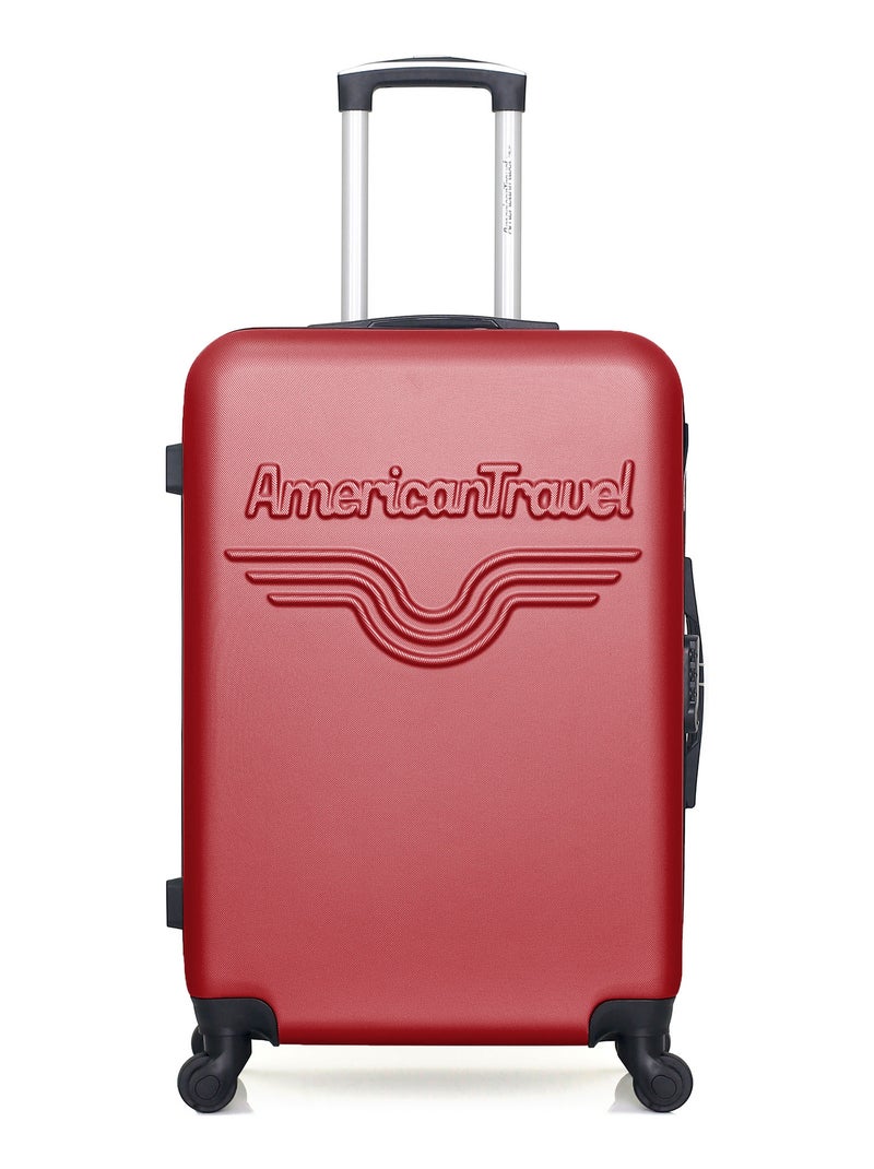 AMERICAN TRAVEL - LOT DE 2 - Valises weekend et vanity CHELSEA Rouge - Kiabi