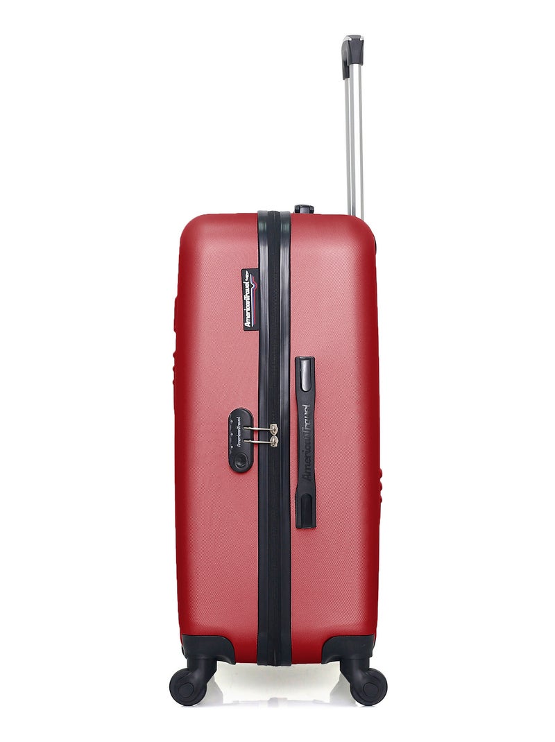 AMERICAN TRAVEL - LOT DE 2 - Valises weekend et vanity CHELSEA Rouge - Kiabi