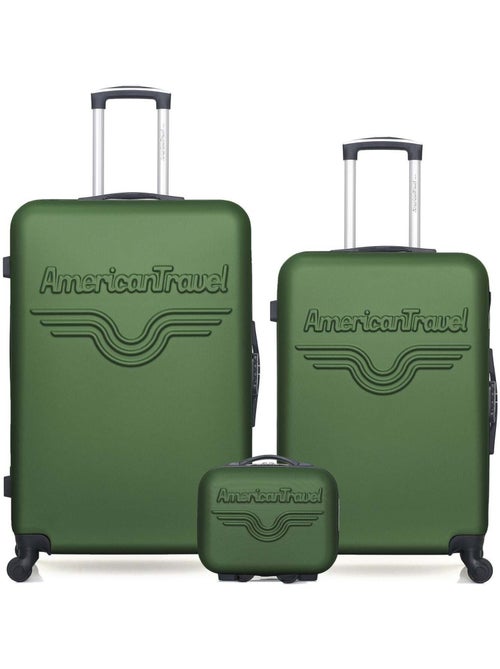AMERICAN TRAVEL - Lot de 3 - Valise grand format, valise weekend et vanity CHELSEA - Kiabi