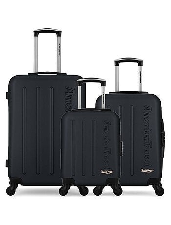 AMERICAN TRAVEL - Lot de 3 - Valise weekend, valise cabine et valise cabine XXS BRONX