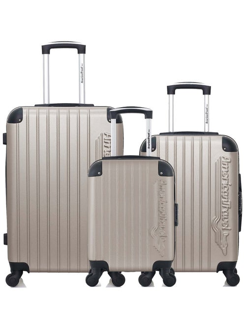 AMERICAN TRAVEL - Lot de 3 - Valise weekend, valise cabine et valise cabine XXS BUDAPEST - Kiabi