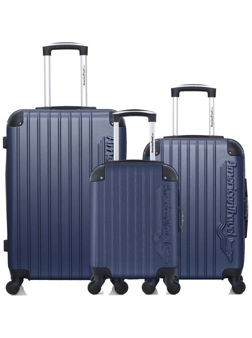 AMERICAN TRAVEL - Lot de 3 - Valise weekend, valise cabine et valise cabine XXS BUDAPEST - Kiabi
