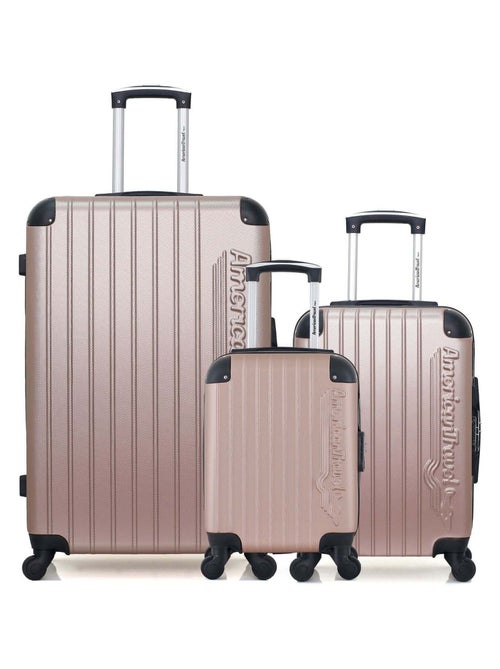 AMERICAN TRAVEL - LOT DE 3 - Valises grand format, cabine et cabine XXS BUDAPEST - Kiabi