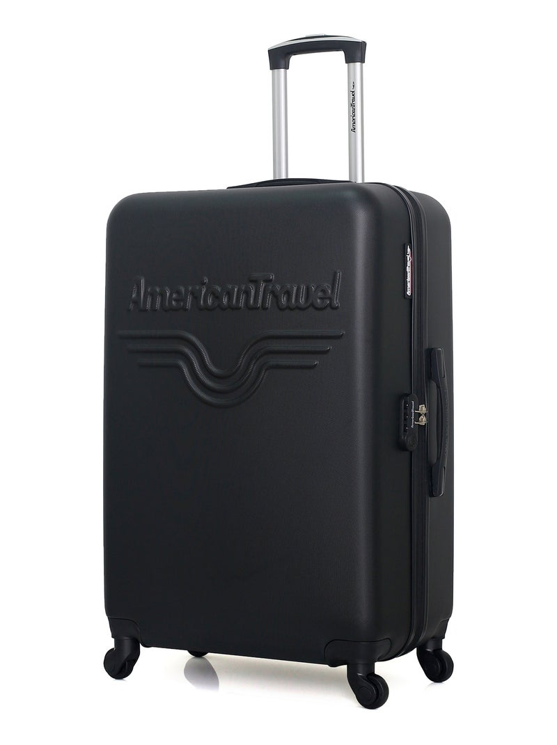 AMERICAN TRAVEL - LOT DE 3 - Valises grand format, cabine et vanity CHELSEA Noir - Kiabi