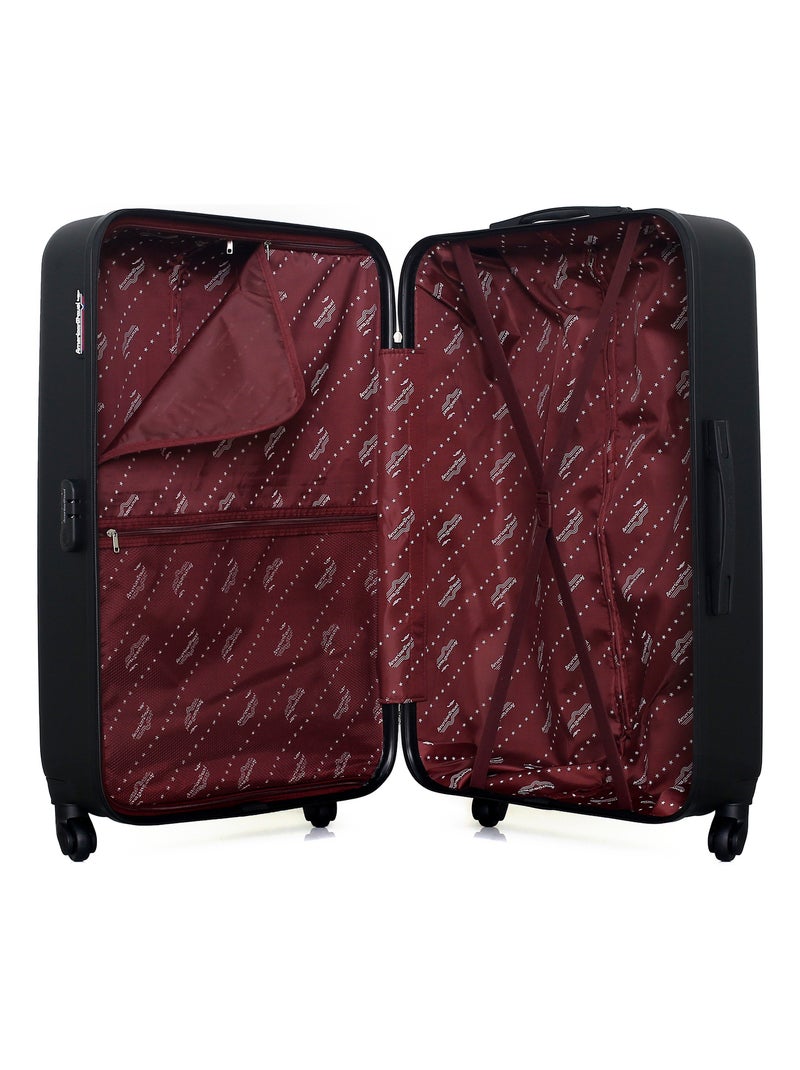 AMERICAN TRAVEL - LOT DE 3 - Valises grand format, cabine et vanity CHELSEA Noir - Kiabi