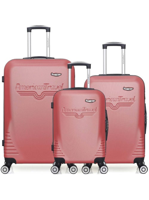AMERICAN TRAVEL - LOT DE 3 - Valises grand format, weekend et cabine DC - Kiabi