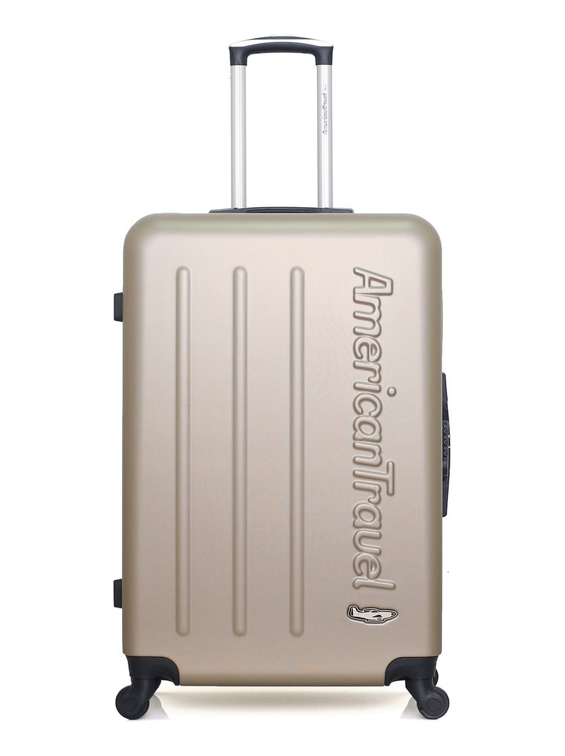 AMERICAN TRAVEL - LOT DE 3 - Valises grand format, weekend et cabine XXS BRONX Beige - Kiabi