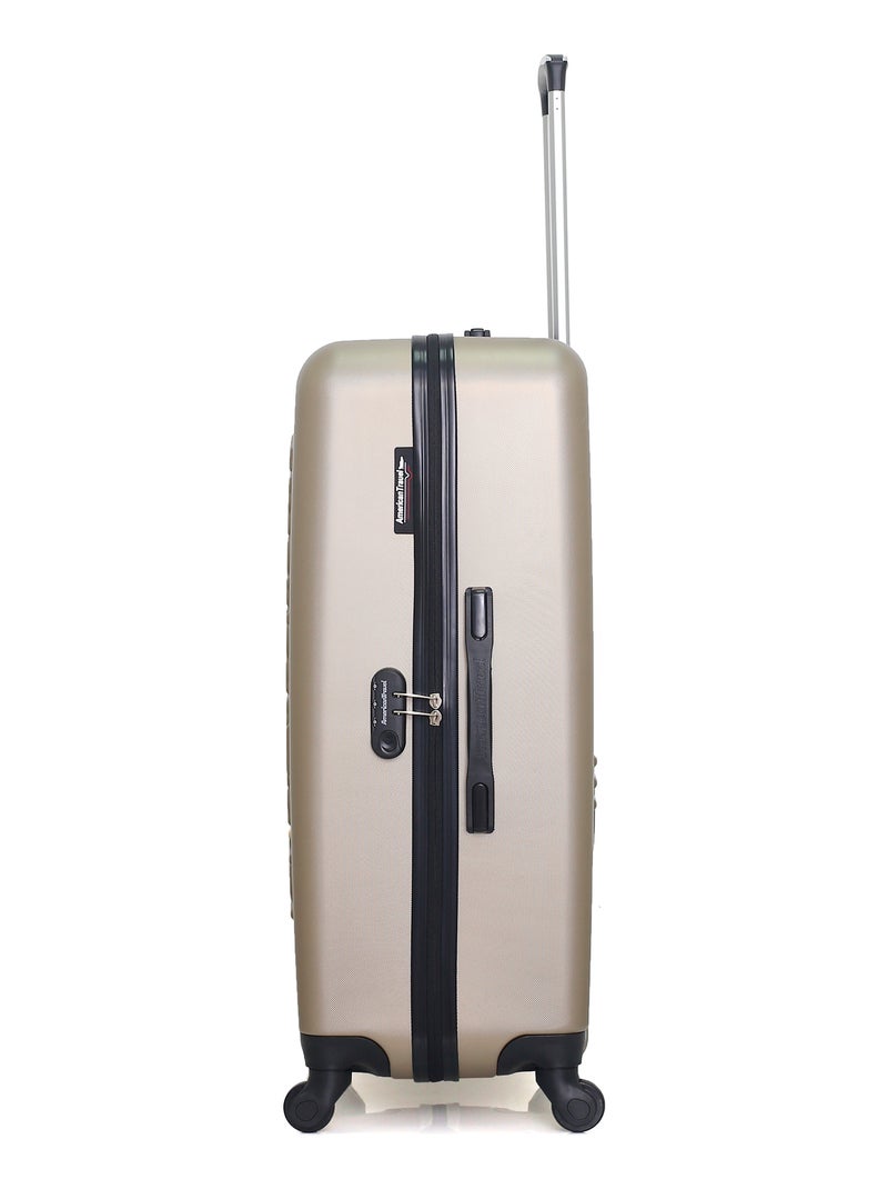 AMERICAN TRAVEL - LOT DE 3 - Valises grand format, weekend et cabine XXS BRONX Beige - Kiabi
