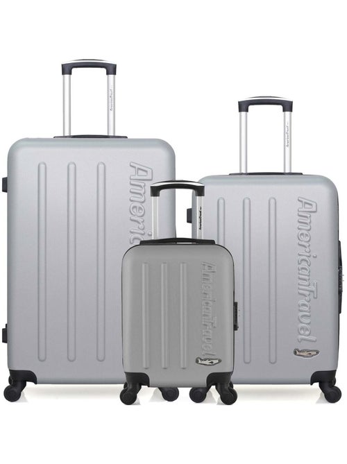 AMERICAN TRAVEL - LOT DE 3 - Valises grand format, weekend et cabine XXS BRONX - Kiabi