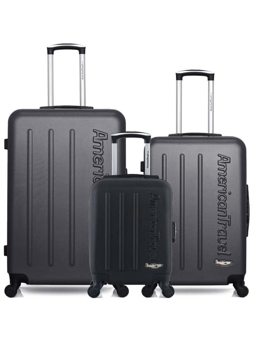 AMERICAN TRAVEL - LOT DE 3 - Valises grand format, weekend et cabine XXS BRONX - Kiabi