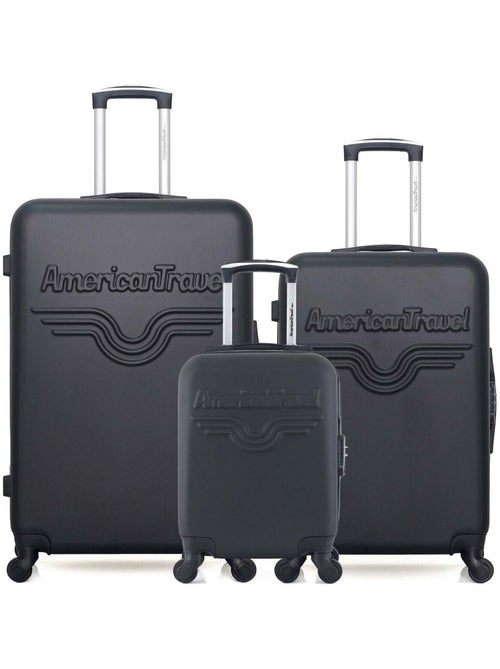 AMERICAN TRAVEL - LOT DE 3 - Valises grand format, weekend et cabine XXS CHELSEA - Kiabi