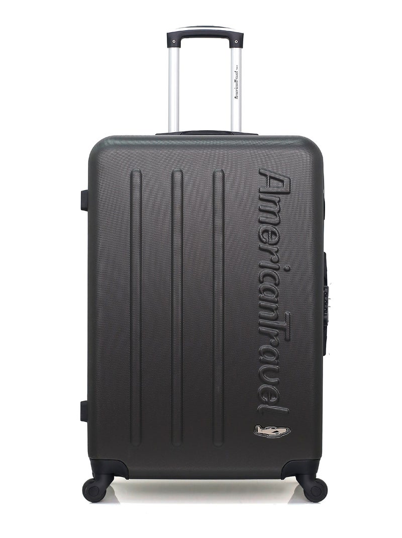 AMERICAN TRAVEL - LOT DE 4 - Valises grand format, weekend, cabine et cabine XXS BRONX Gris foncé - Kiabi