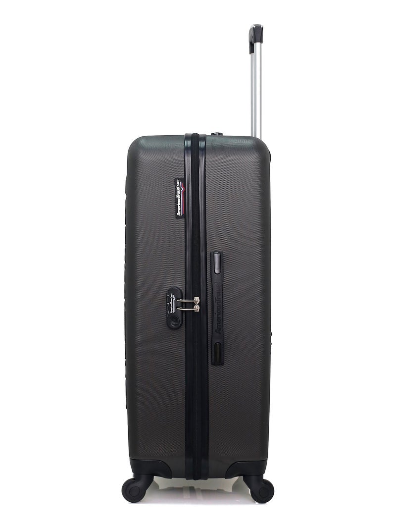 AMERICAN TRAVEL - LOT DE 4 - Valises grand format, weekend, cabine et cabine XXS BRONX Gris foncé - Kiabi