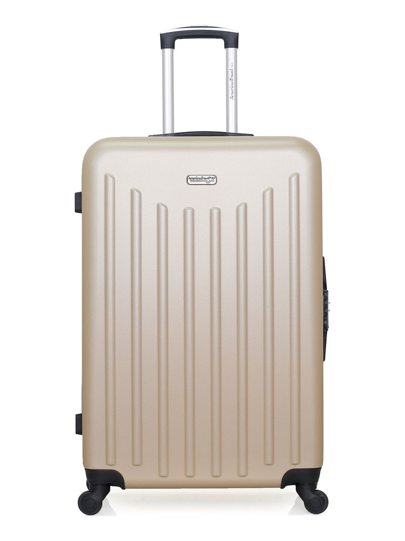 AMERICAN TRAVEL - LOT DE 4 - Valises grand format, weekend, cabine et cabine XXS BROOKLYN Beige - Kiabi