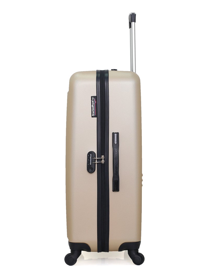 AMERICAN TRAVEL - LOT DE 4 - Valises grand format, weekend, cabine et cabine XXS BROOKLYN Beige - Kiabi