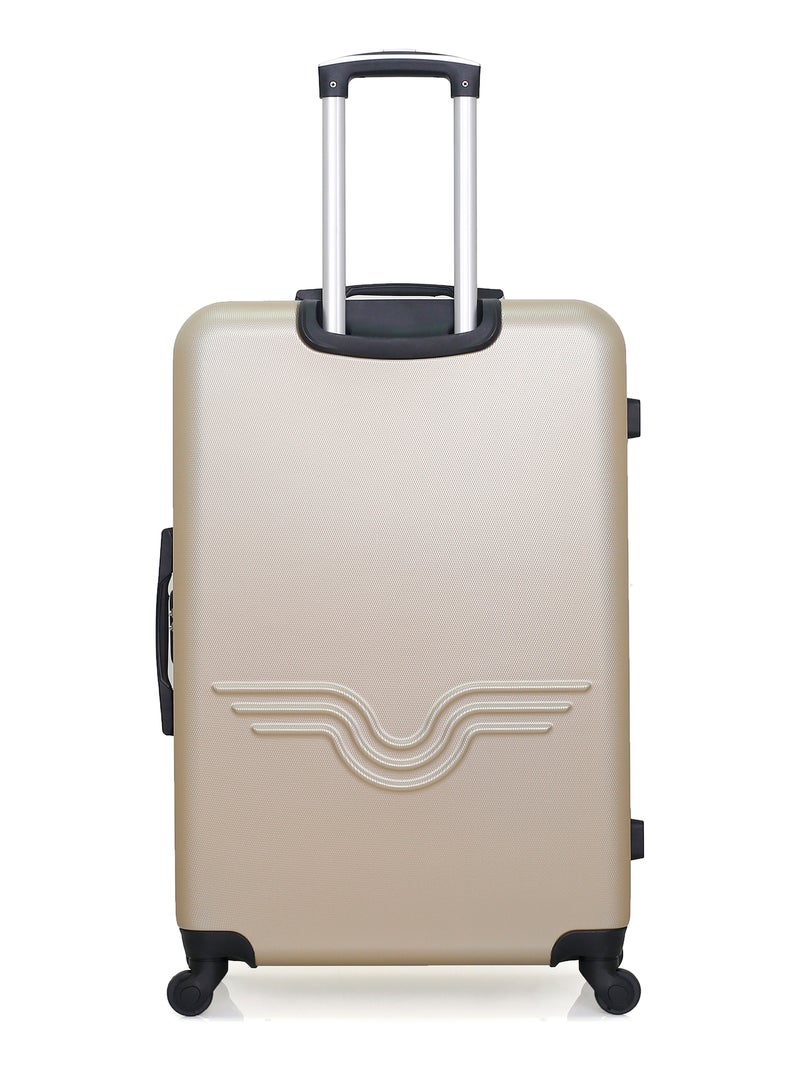 AMERICAN TRAVEL - LOT DE 4 - Valises grand format, weekend, cabine et cabine XXS BROOKLYN Beige - Kiabi