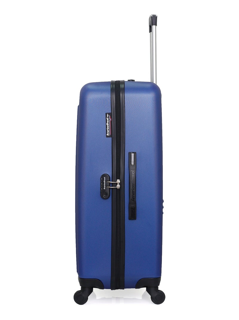 AMERICAN TRAVEL - LOT DE 4 - Valises grand format, weekend, cabine et cabine XXS BROOKLYN Bleu Bleu marine - Kiabi