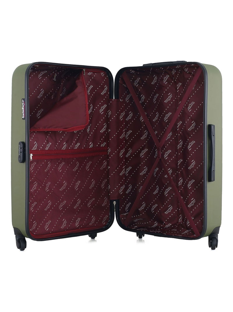 AMERICAN TRAVEL - LOT DE 4 - Valises grand format, weekend, cabine et cabine XXS BROOKLYN Kaki - Kiabi