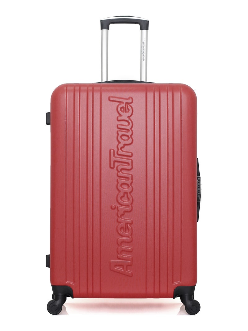 AMERICAN TRAVEL - LOT DE 4 - Valises grand format, weekend, cabine et cabine XXS SPRINGFIELD Bordeaux - Kiabi