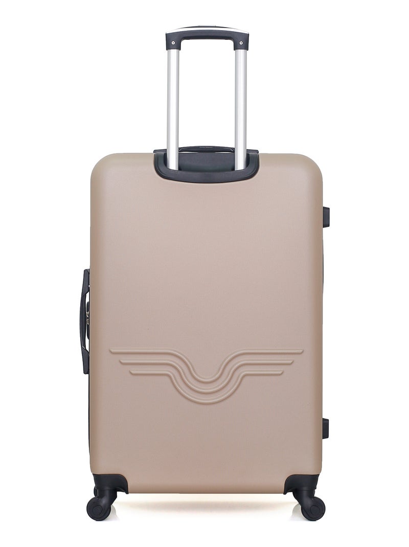 AMERICAN TRAVEL - LOT DE 4 - Valises grand format, weekend, cabine et vanity CHELSEA Beige - Kiabi