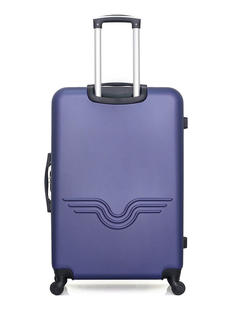 AMERICAN TRAVEL - LOT DE 4 - Valises grand format, weekend, cabine et vanity CHELSEA Bleu Bleu marine - Kiabi