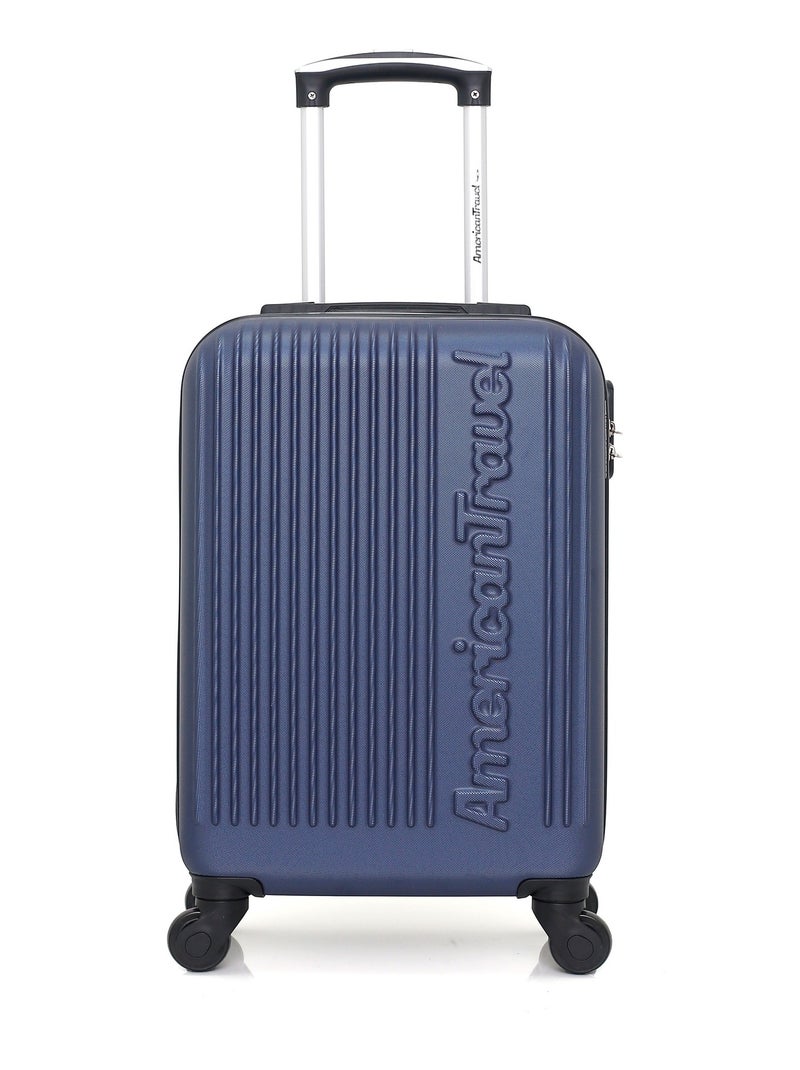 AMERICAN TRAVEL - Set de 2 Valises NASHVILLE-H 50 cm 4 Roues Bleu Bleu marine - Kiabi