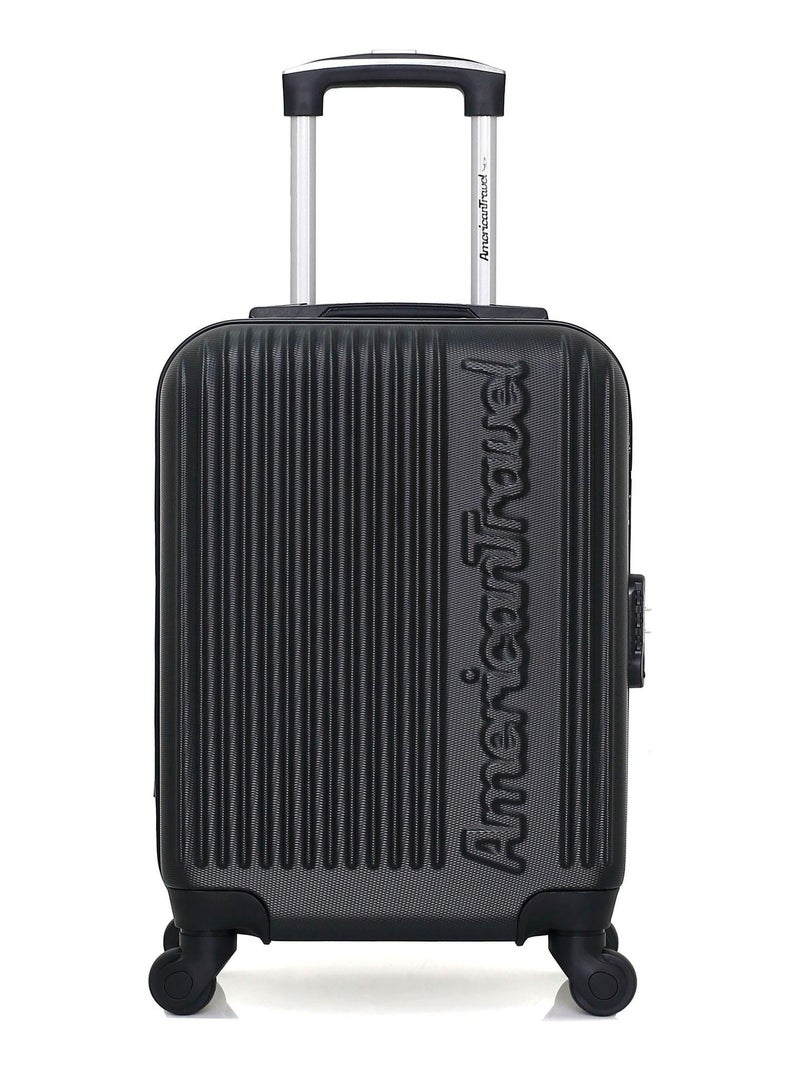 AMERICAN TRAVEL - Set de 2 Valises NASHVILLE-H 50 cm 4 Roues Noir - Kiabi